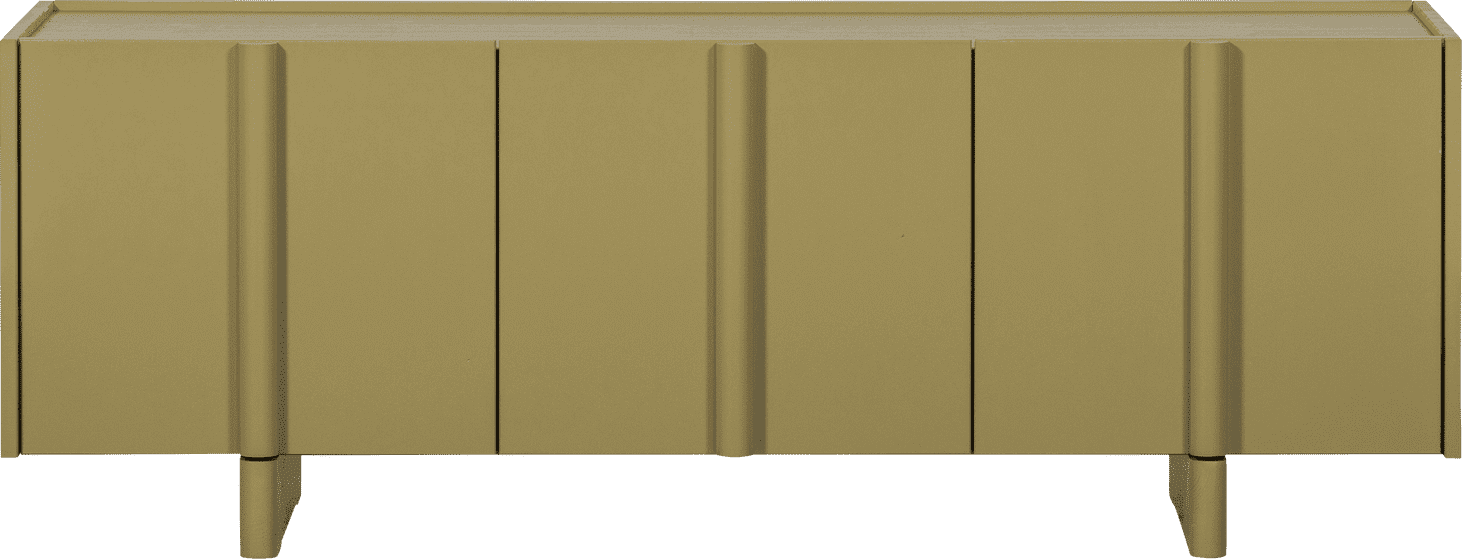 WOOOD Basu tv meubel 152cm grenen moss Moss Tv-meubel|Tv-dressoir