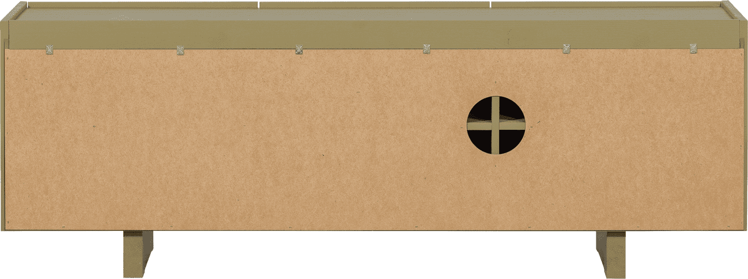 WOOOD Basu tv meubel 152cm grenen moss Moss Tv-meubel|Tv-dressoir