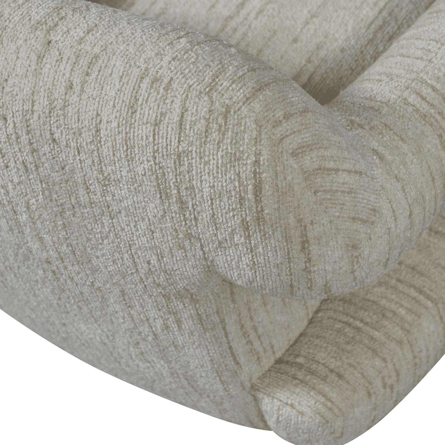 WOOOD Folke fauteuil chenille naturel melange Naturel Fauteuil
