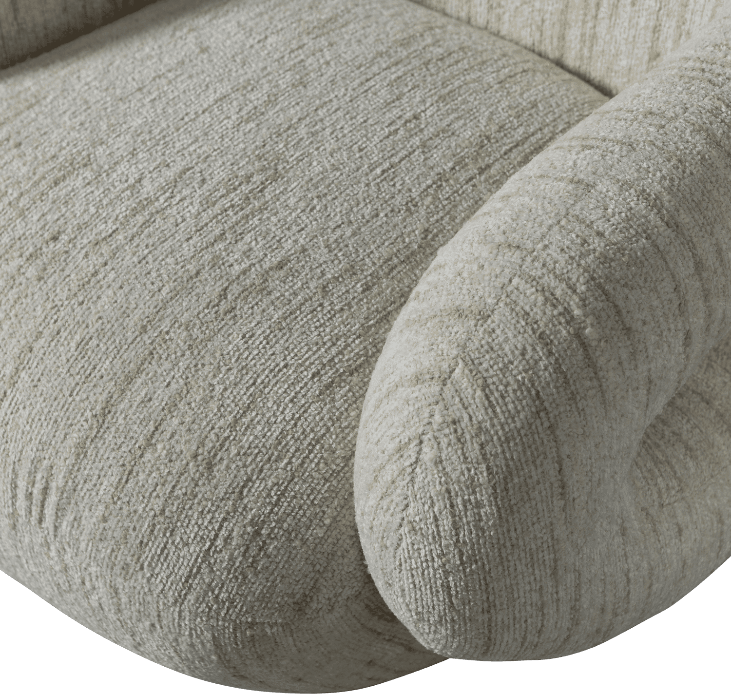 WOOOD Folke fauteuil chenille naturel melange Naturel Fauteuil