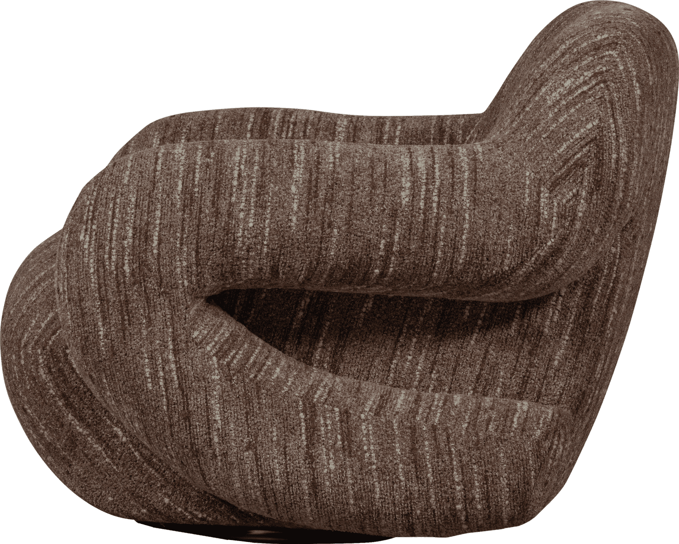 WOOOD Folke fauteuil chenille oudroze melange Blauw Fauteuil