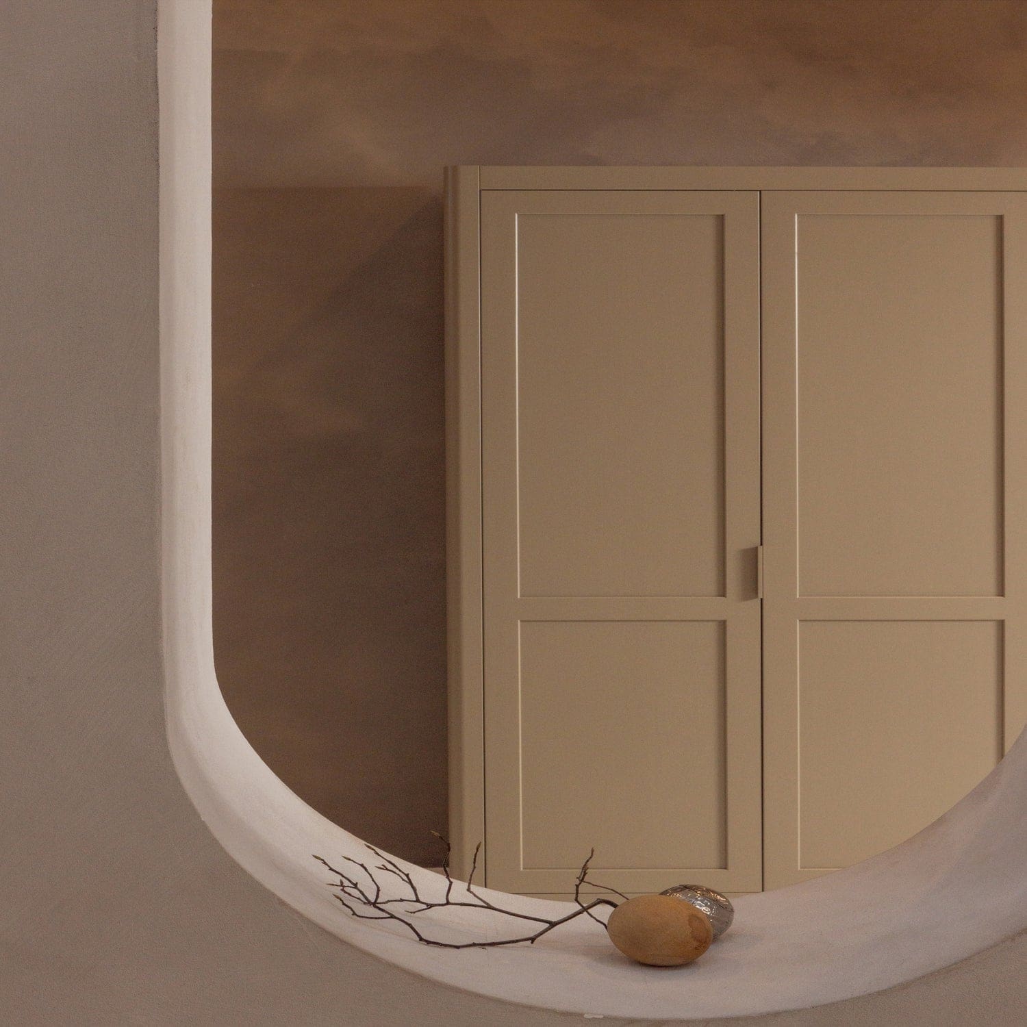WOOOD Gunnar opbergkast grenen mud Bruin|Taupe Buffetkast|Kast