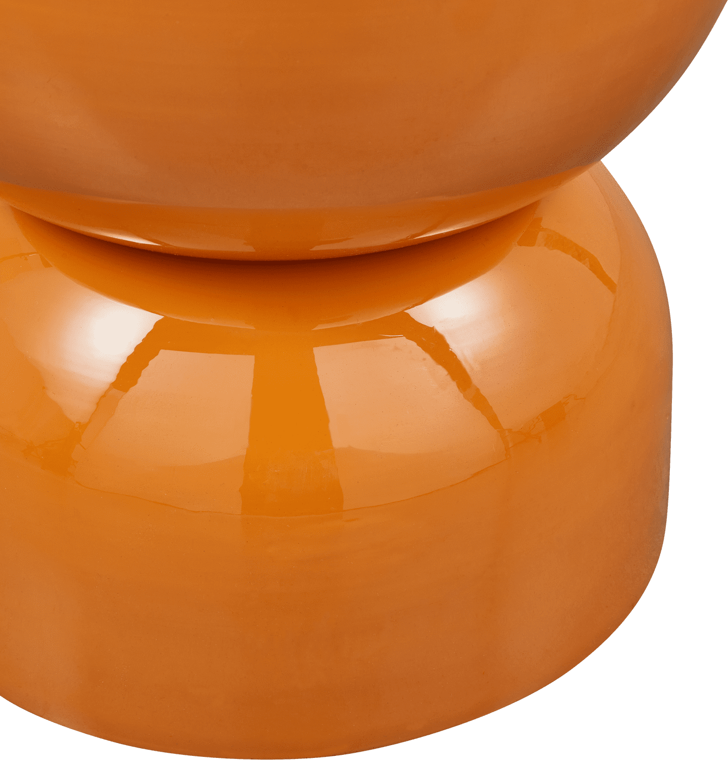 WOOOD Hekla bijzettafel metaal oranje Oranje Bijzettafel
