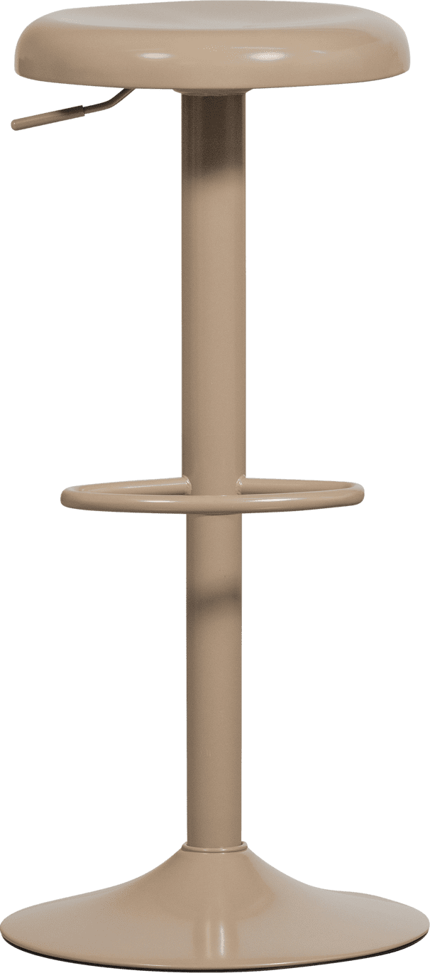 WOOOD Isaac barkruk metaal zand Beige|Bruin Barstoel