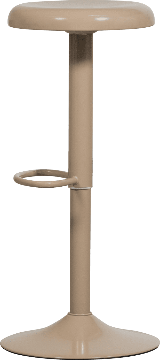 WOOOD Isaac barkruk metaal zand Beige|Bruin Barstoel
