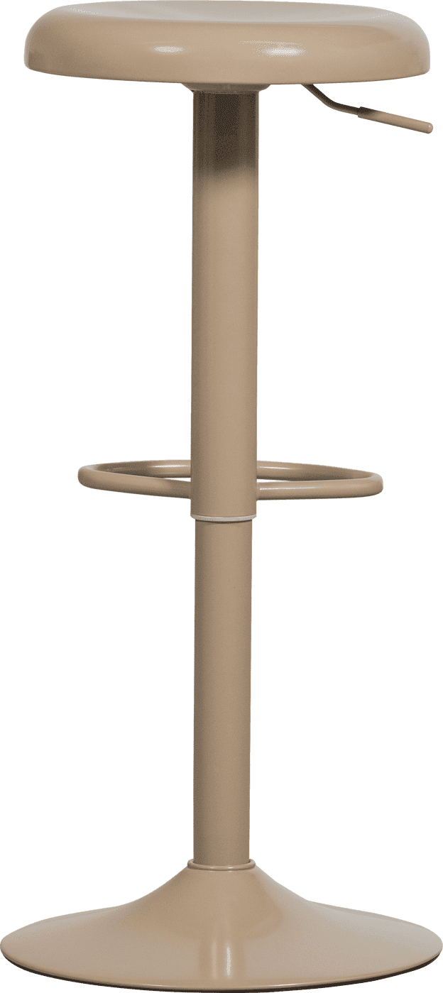 WOOOD Isaac barkruk metaal zand Beige|Bruin Barstoel