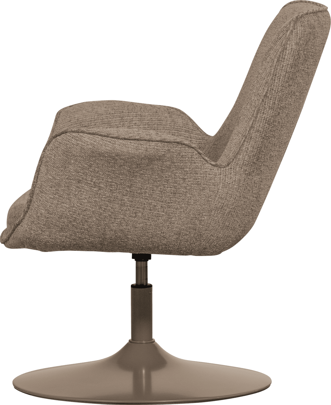WOOOD Marten in hoogte verstelbare fauteuil zand Beige|Bruin Fauteuil