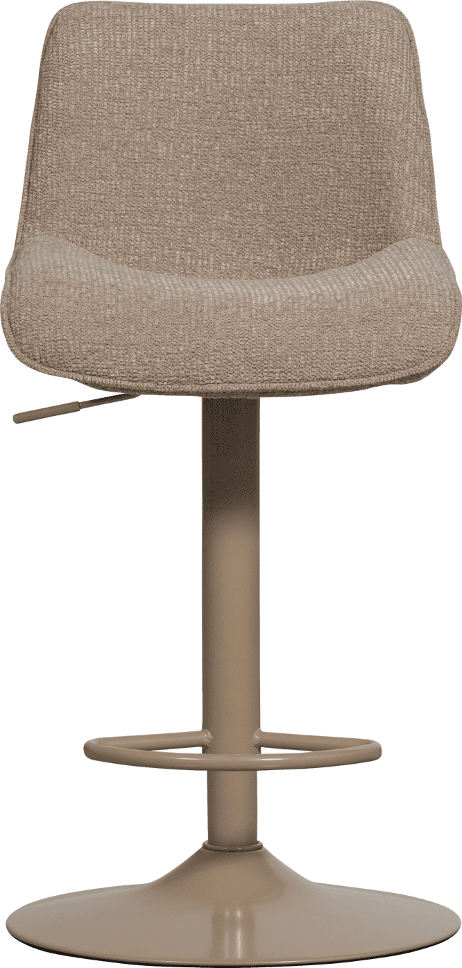 WOOOD Marten in hoogte verstelbare barstoel zand Beige|Bruin Barstoel