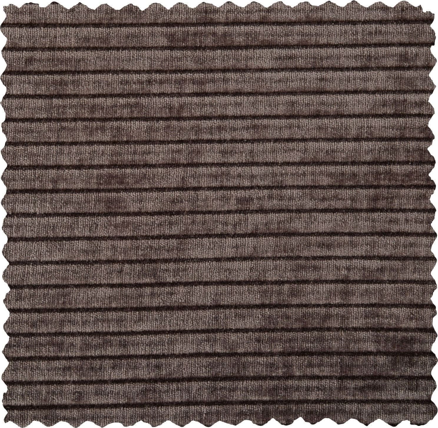 WOOOD Mojo 2-zitsbank bankje links geweven ribstof bruin Bruin 2-zitsbank