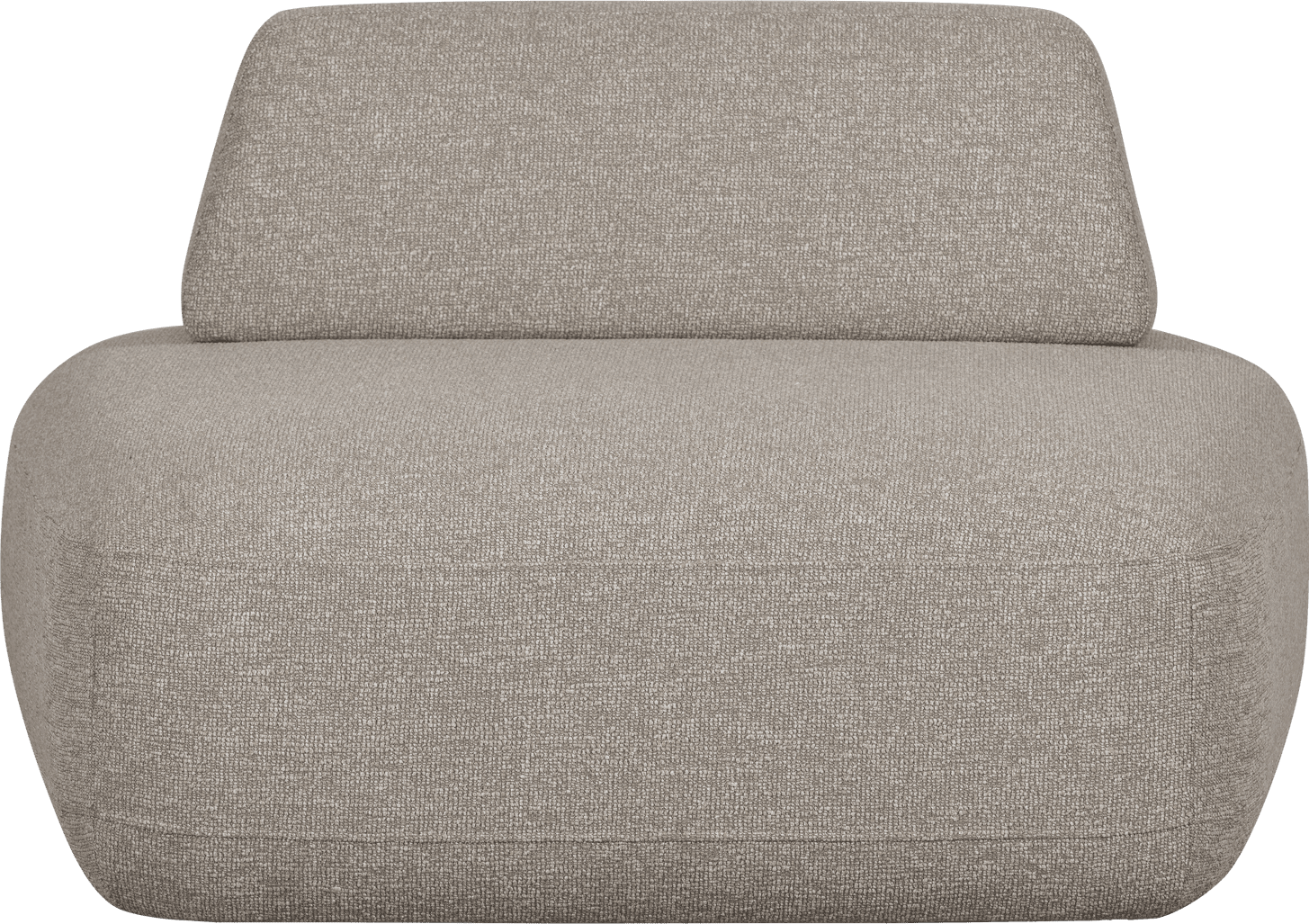WOOOD Sterck fauteuil met verplaatsbare rugleuning naturel Naturel Fauteuil