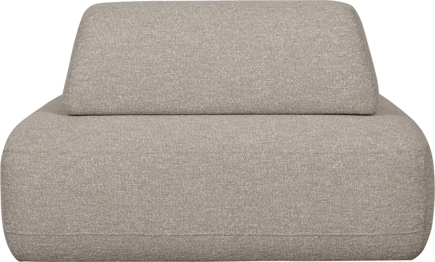 WOOOD Sterck fauteuil met verplaatsbare rugleuning naturel Naturel Fauteuil