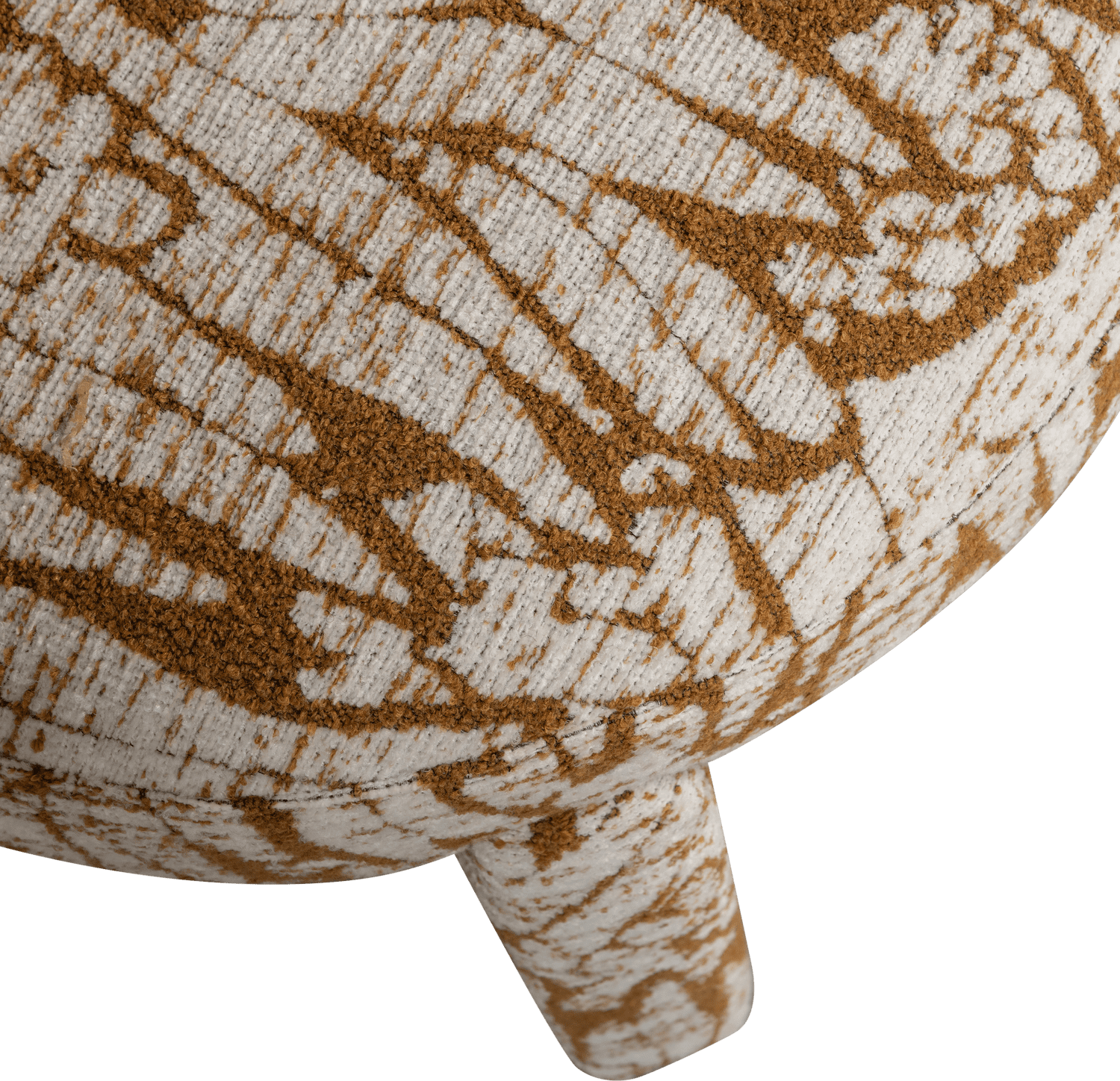 WOOOD Upke fauteuil met dessin naturel/bruin Bruin Fauteuil