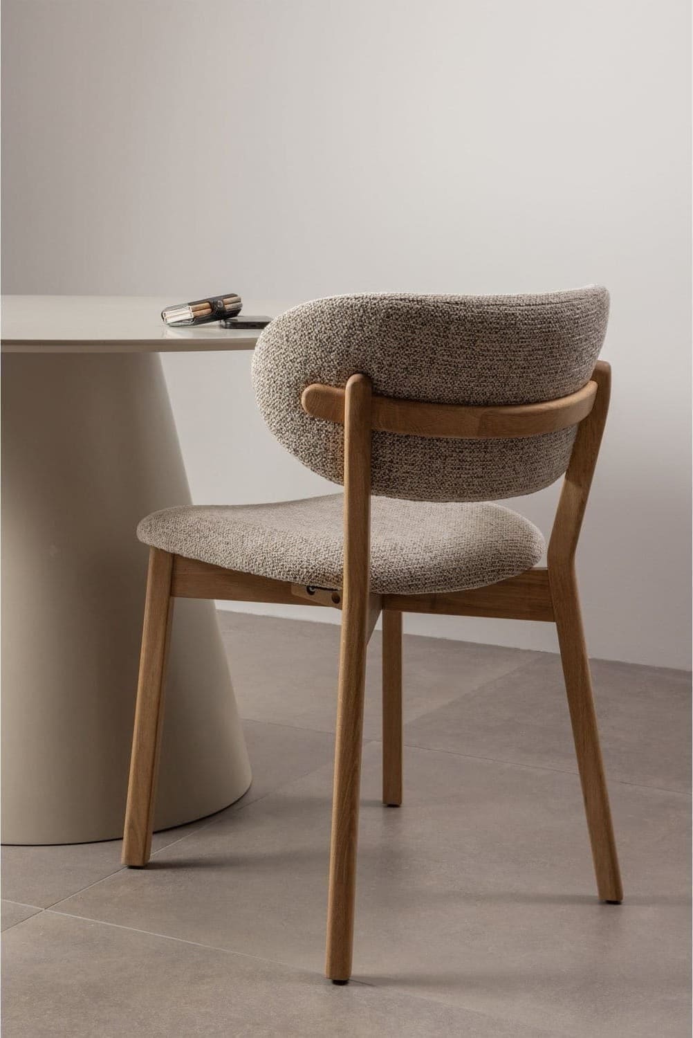 WOOOD Udar eetkamerstoel met houten frame naturel Naturel Eetkamerstoel