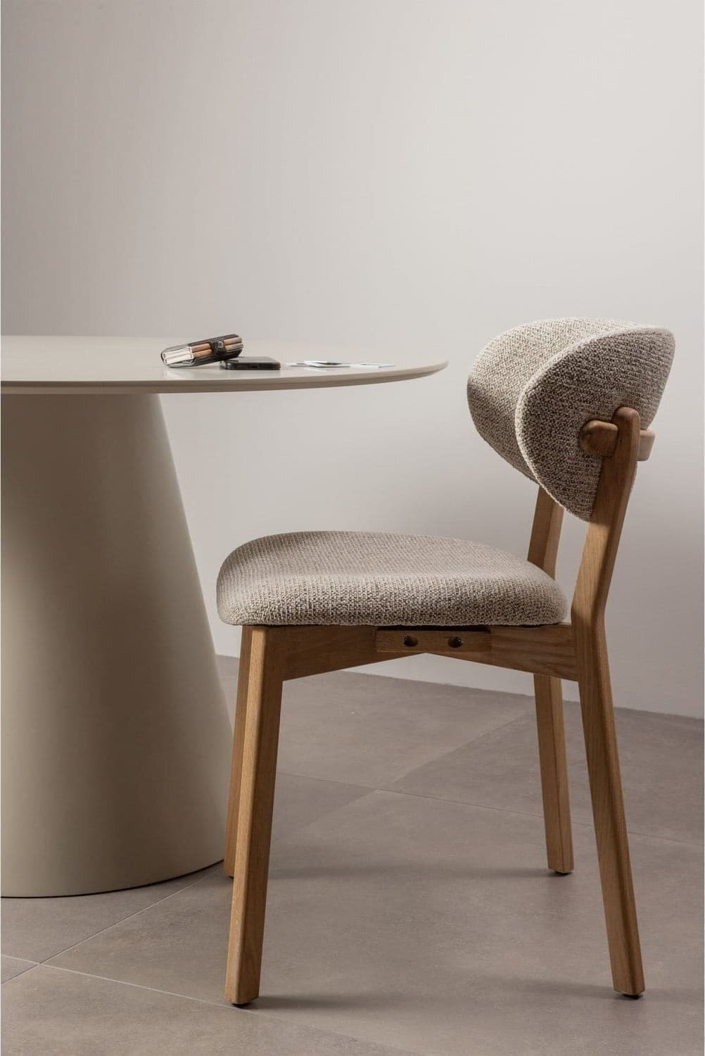 WOOOD Udar eetkamerstoel met houten frame naturel Naturel Eetkamerstoel