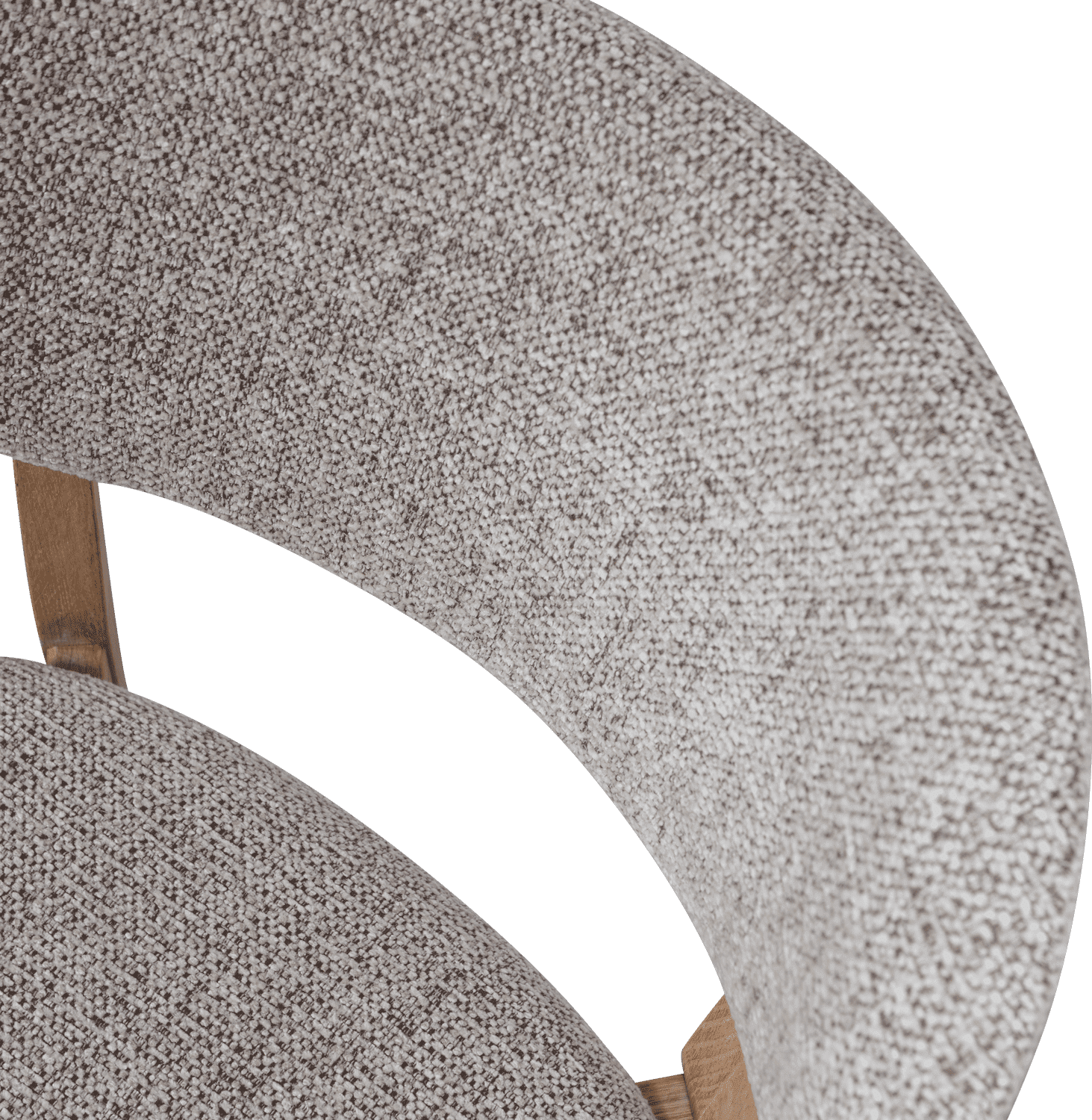WOOOD Udar eetkamerstoel met houten frame naturel Naturel Eetkamerstoel