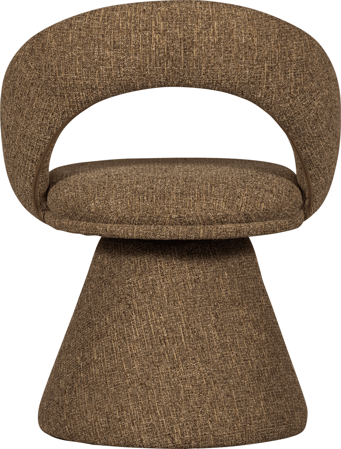 WOOOD Winter draaibare eetkamerstoel zand melange Beige|Bruin Eetkamerstoel