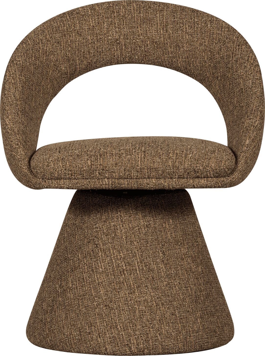 WOOOD Winter draaibare eetkamerstoel zand melange Beige|Bruin Eetkamerstoel