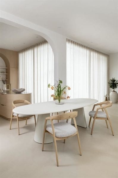 Xooon Dante fauteuil - eik antraciet gestoffeerd zit in stof Brioni Beige|Wit Fauteuil
