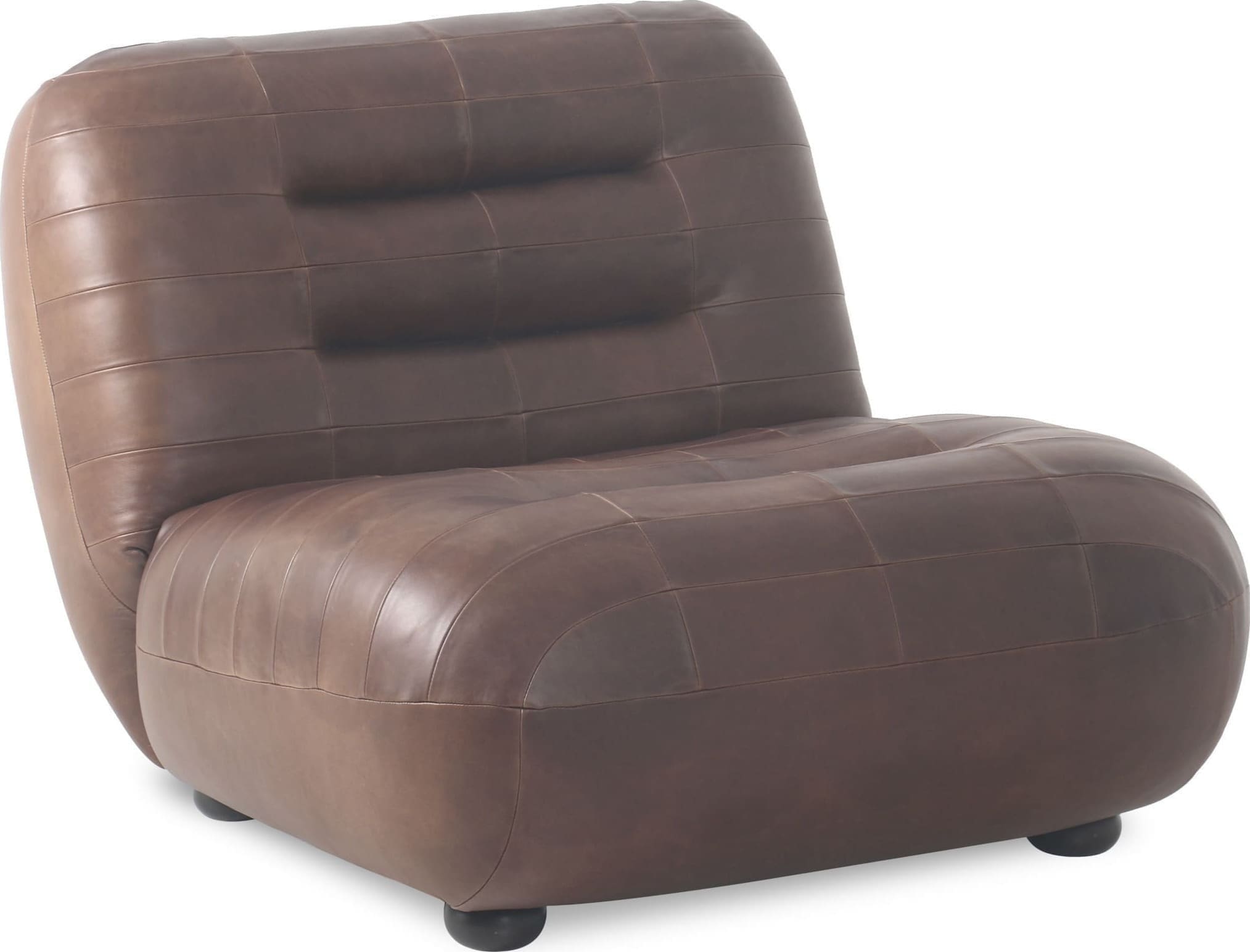 Fauteuil Wyatt Wax Leather Chocolate Dutchbone