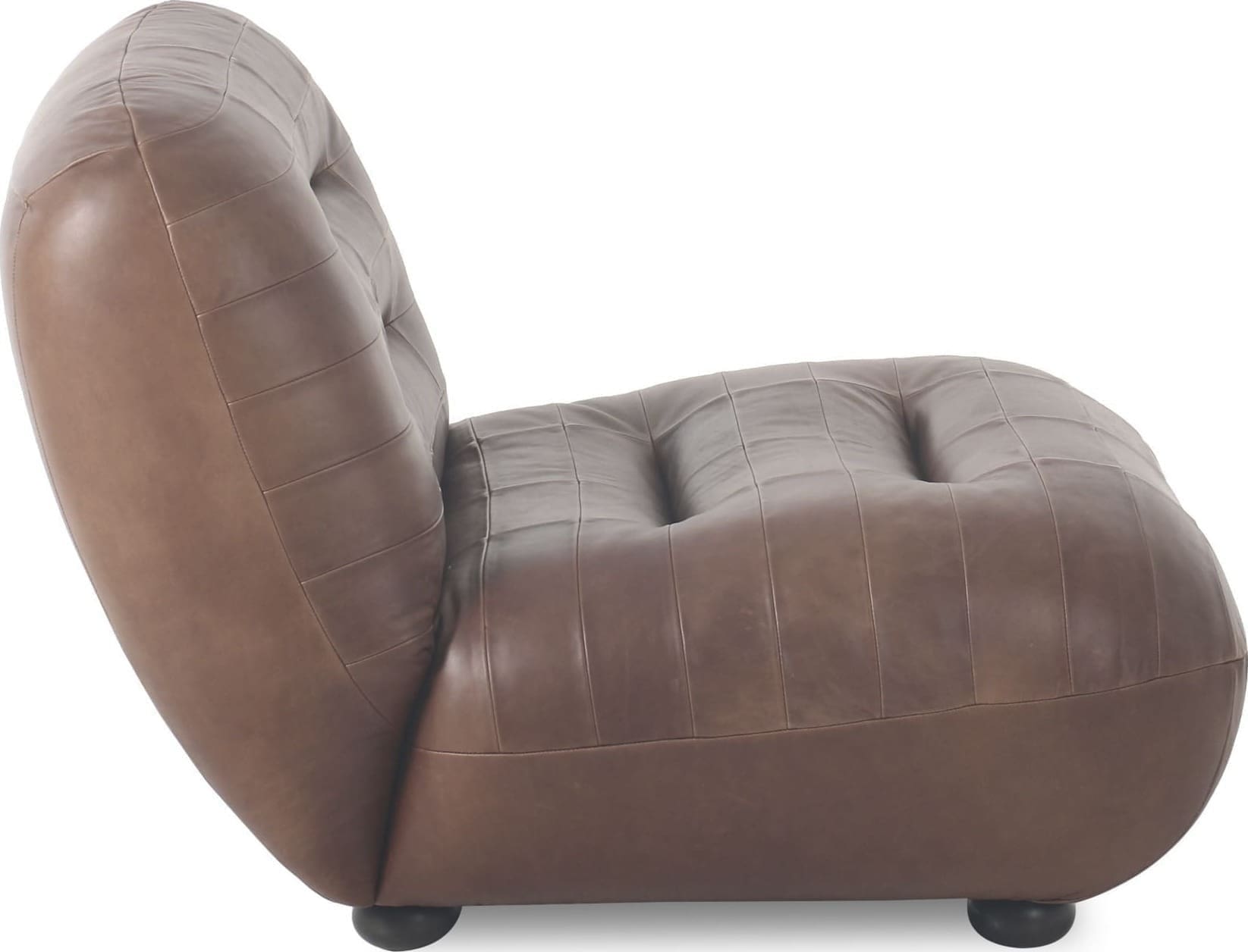 Fauteuil Wyatt Wax Leather Chocolate Dutchbone