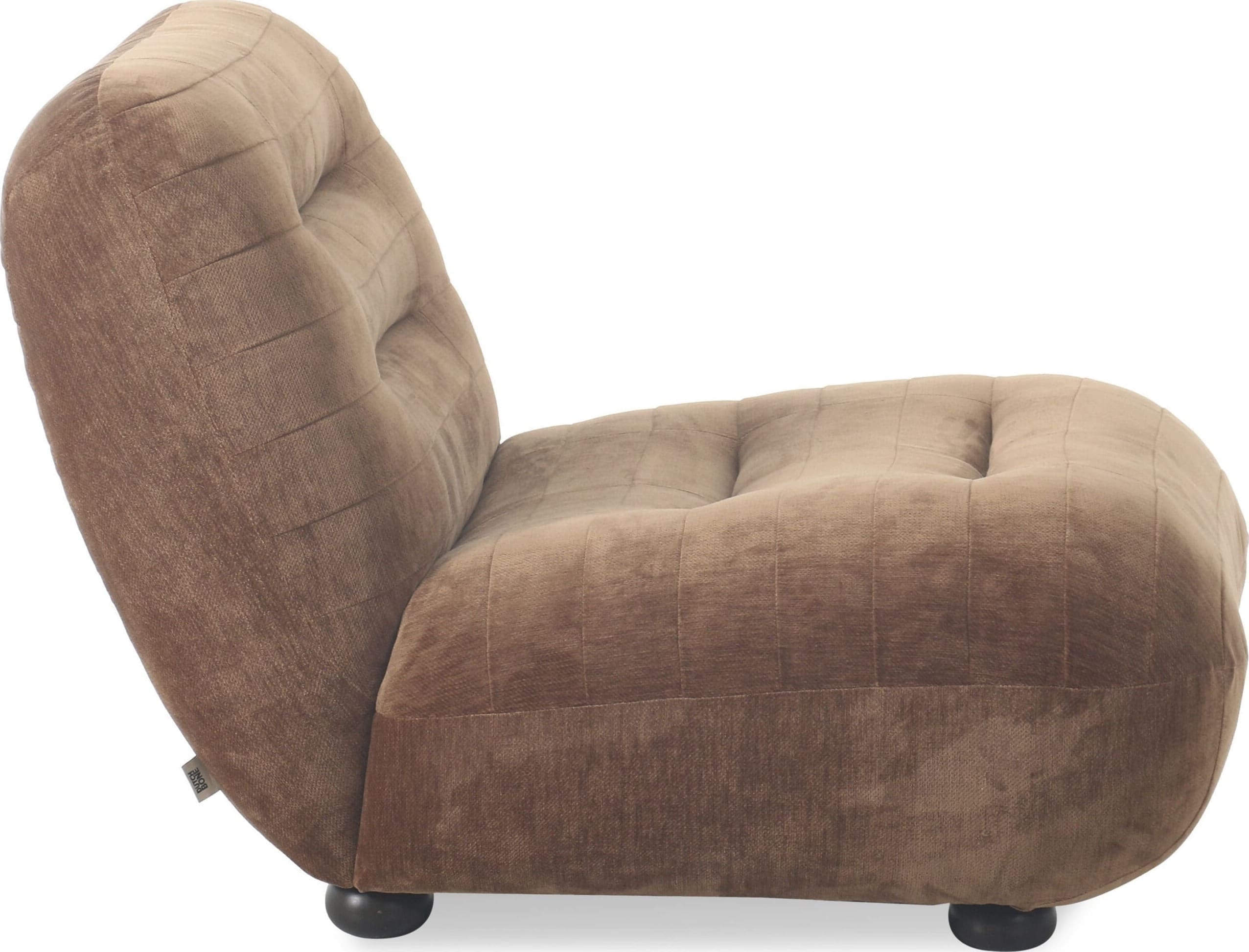 Fauteuil Wyatt Velours Cognac Dutchbone