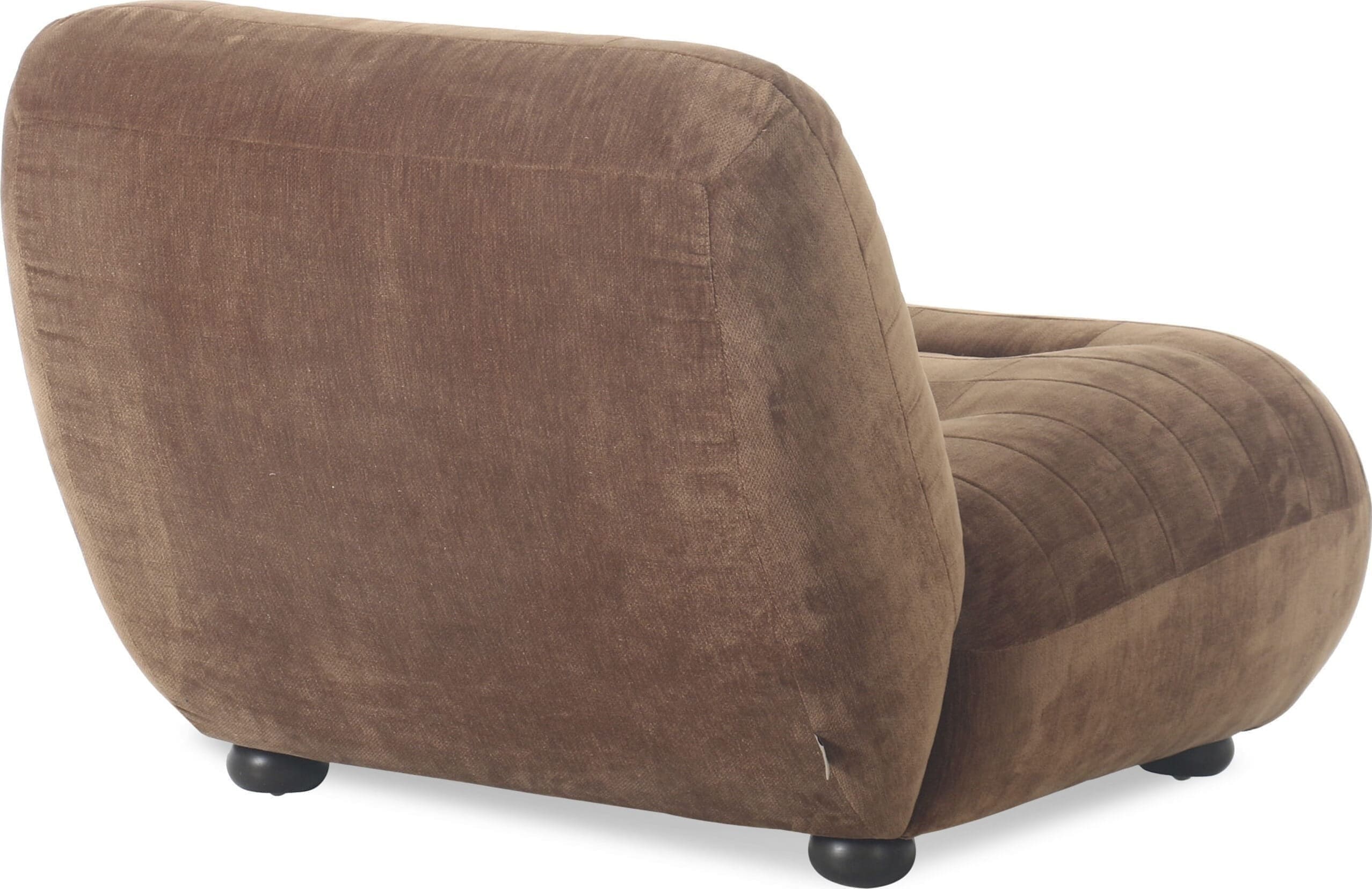 Fauteuil Wyatt Velours Cognac Dutchbone