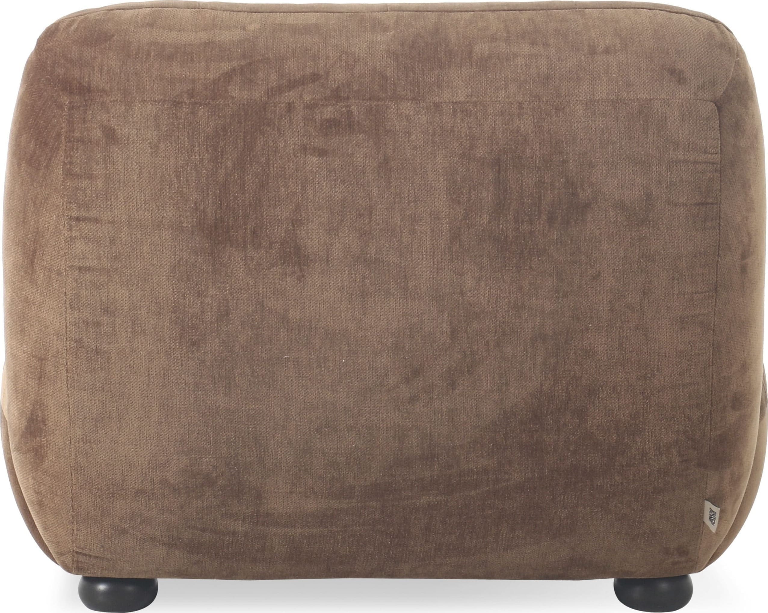 Fauteuil Wyatt Velours Cognac Dutchbone