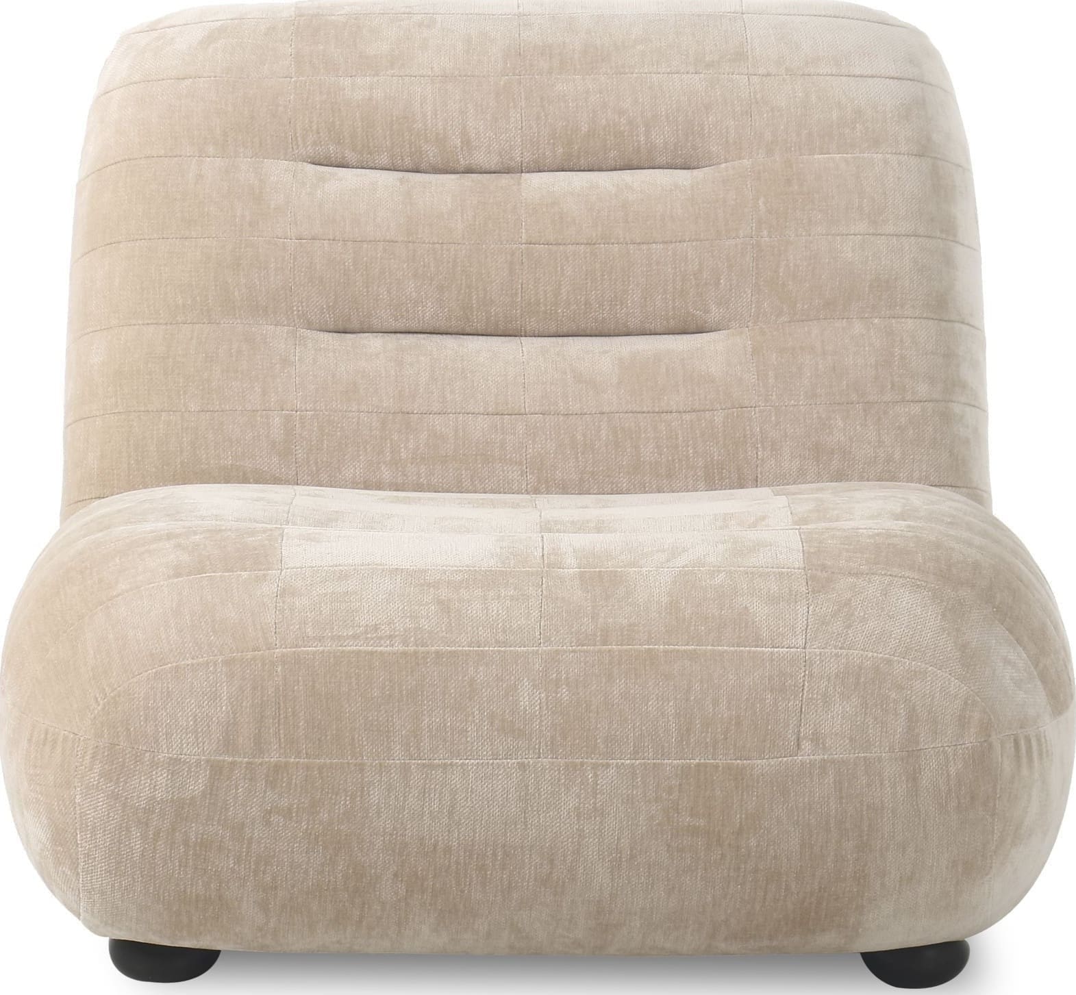 Fauteuil Wyatt Velours Beige Dutchbone