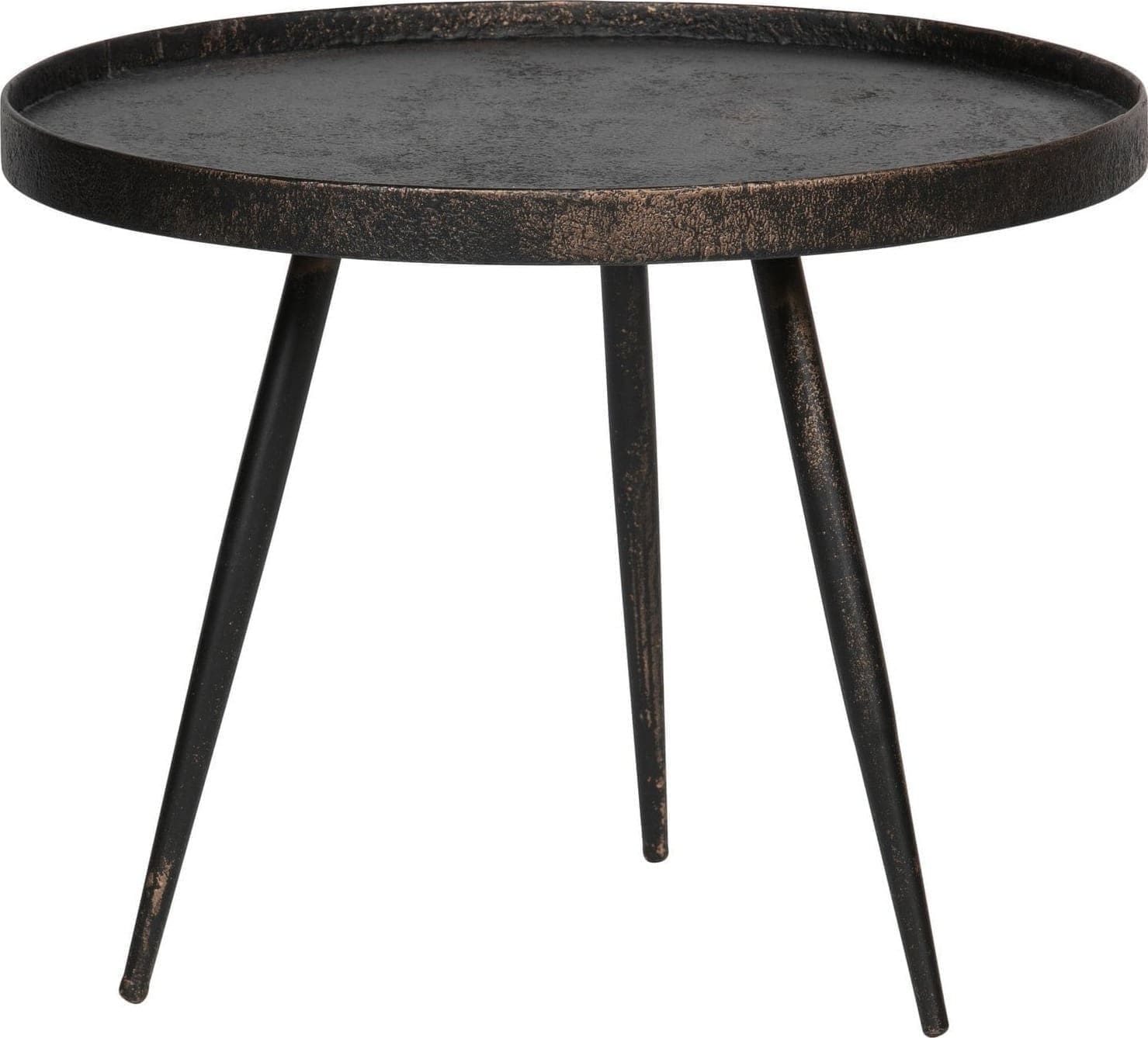 BePureHome Bounds bijzettafel l hout/metaal antique goud 44xo58 Goud Bijzettafel