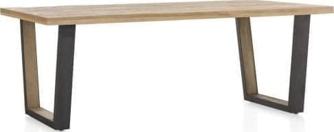 Henders & Hazel Metalox eetkamertafel 270 x 100 cm Bruin|Naturel Eettafel
