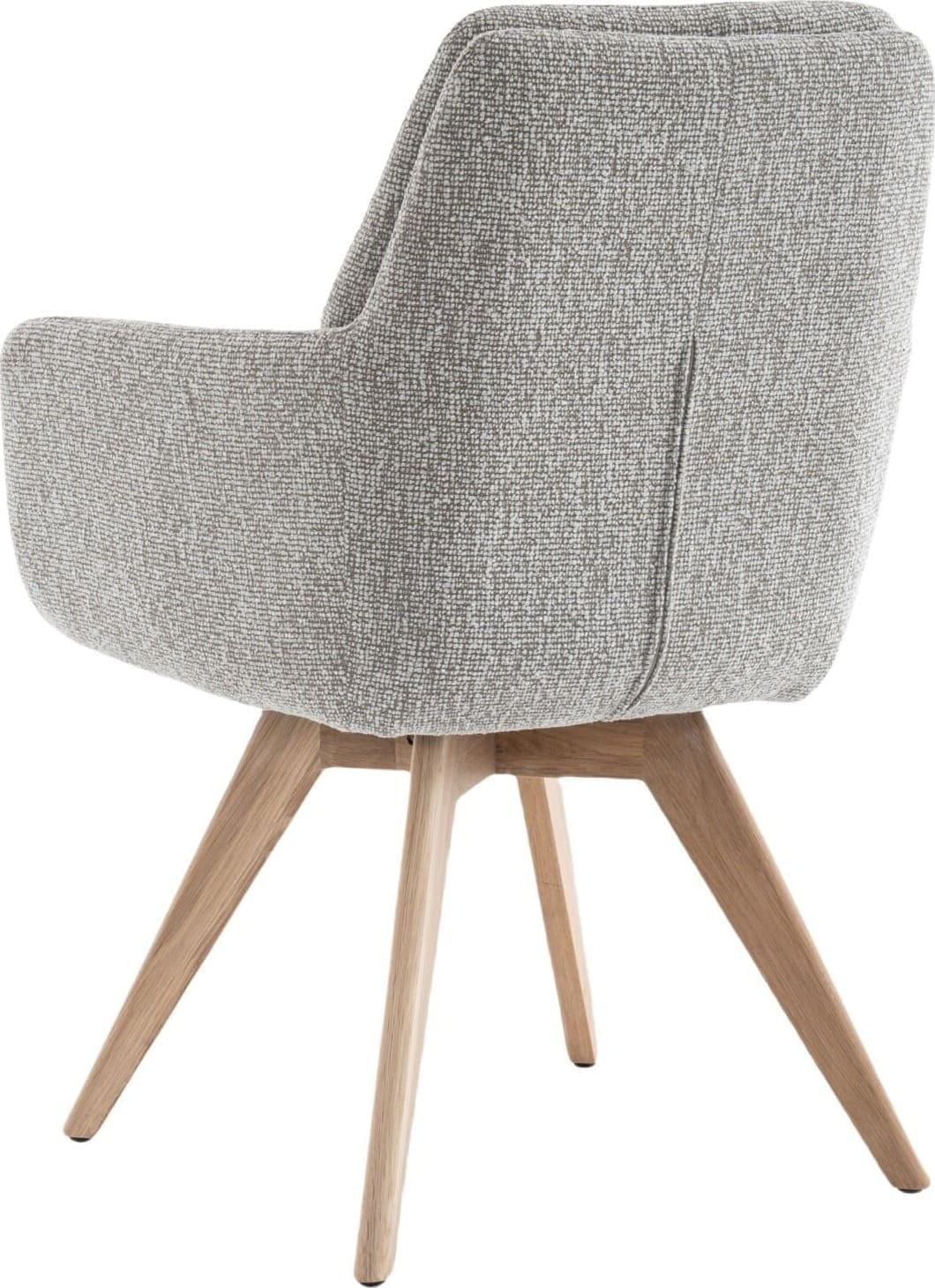 INHOUSE Eetkamerstoel Jasmia taupe hout Taupe Eetkamerstoel