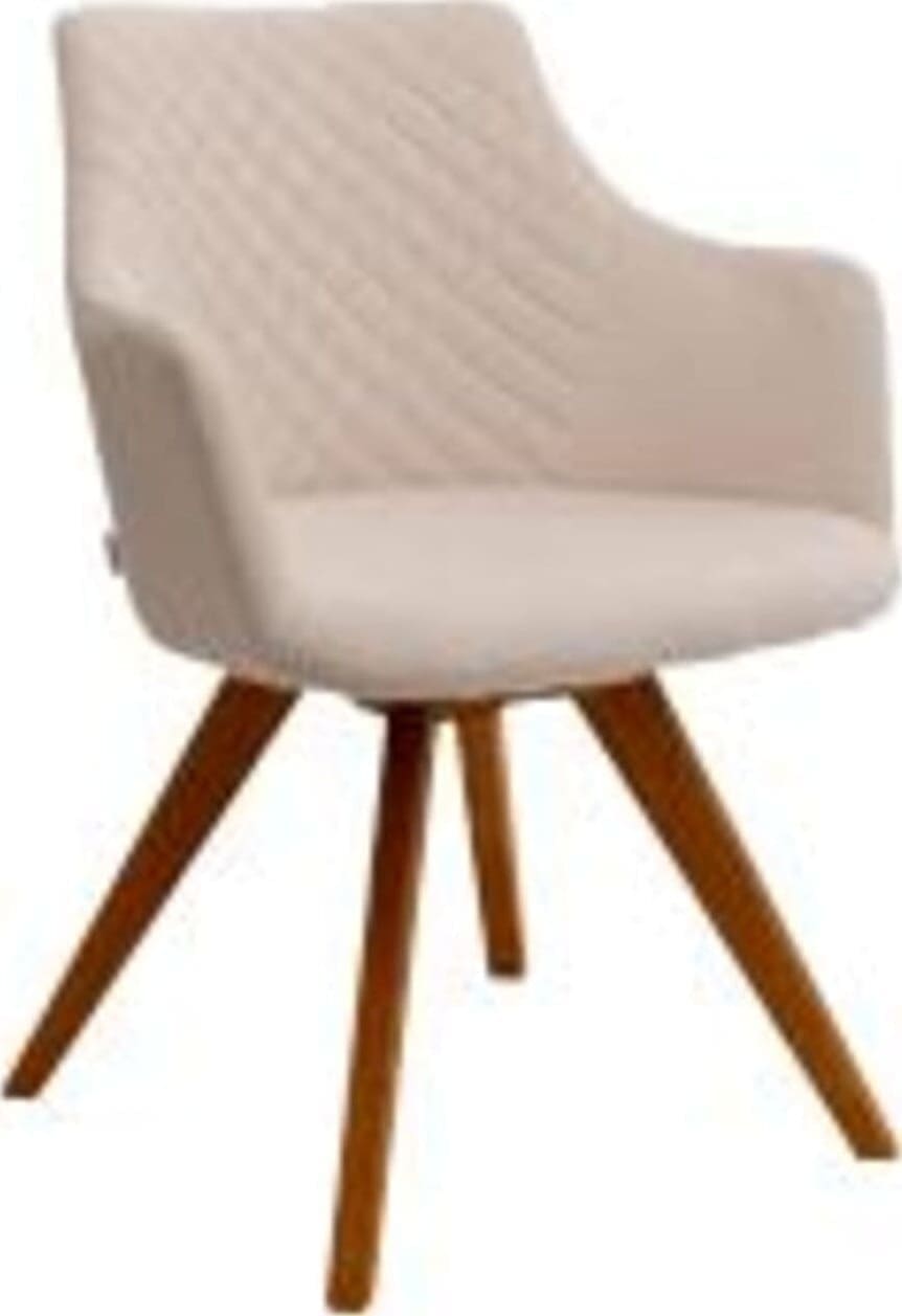 Draaistoel Coco Wood Cream Kare Design Eetkamerstoel 70740