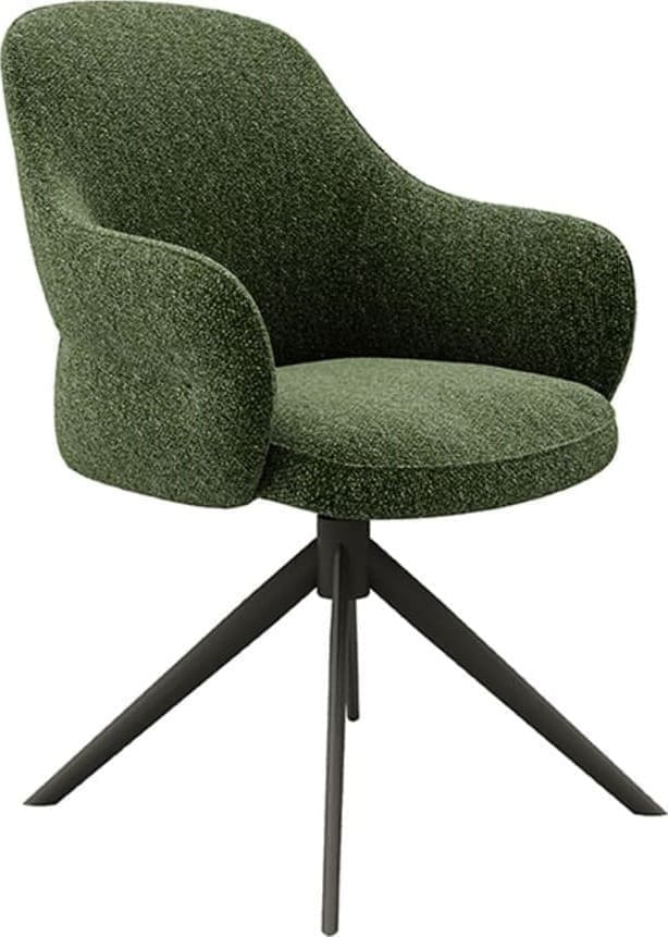 LABEL51 Eetkamerstoel Bern - Forest - Boucle Groen Eetkamerstoel