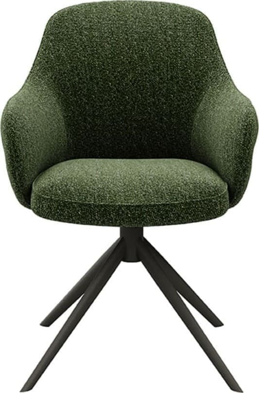 LABEL51 Eetkamerstoel Bern - Forest - Boucle Groen Eetkamerstoel