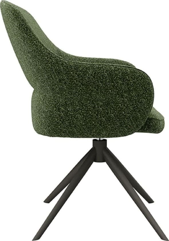 LABEL51 Eetkamerstoel Bern - Forest - Boucle Groen Eetkamerstoel