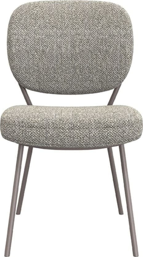LABEL51 Eetkamerstoel Singapore - Truffel grijs - Boucle Grijs Eetkamerstoel