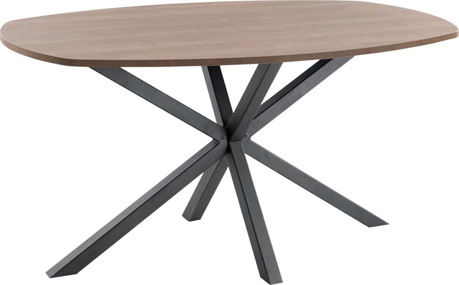 Profijt Meubel Eettafel Rizoma 160x92 cm Deens ovaal bruin Bruin Eettafel