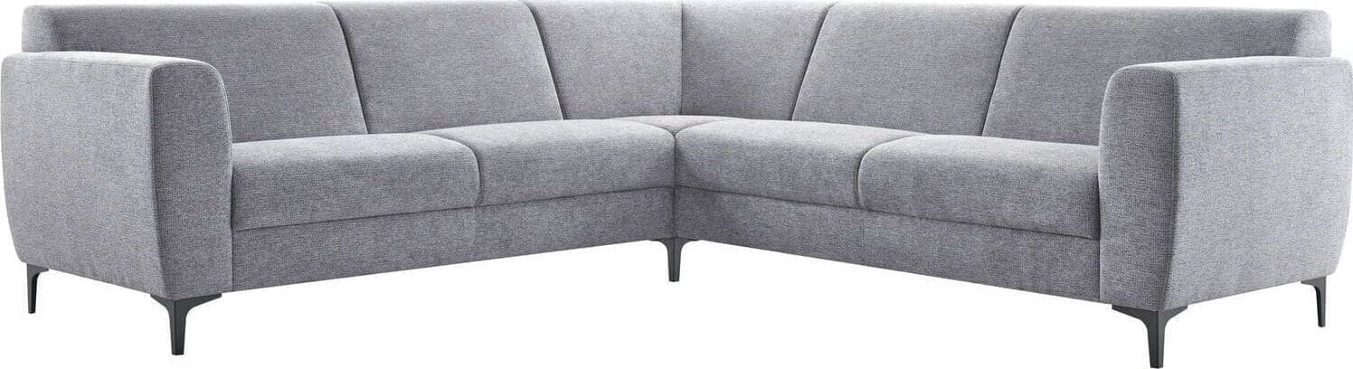 Profijt Meubel Hoekbank Ridgway polyether grijs Grijs Hoekbank