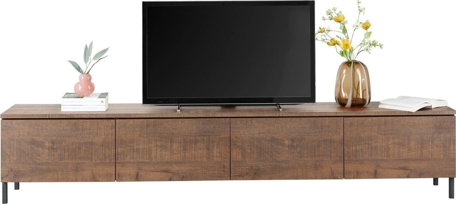 Profijt Meubel Tv-meubel Selero 241 cm bruin Bruin Tv-meubel|Tv-dressoir