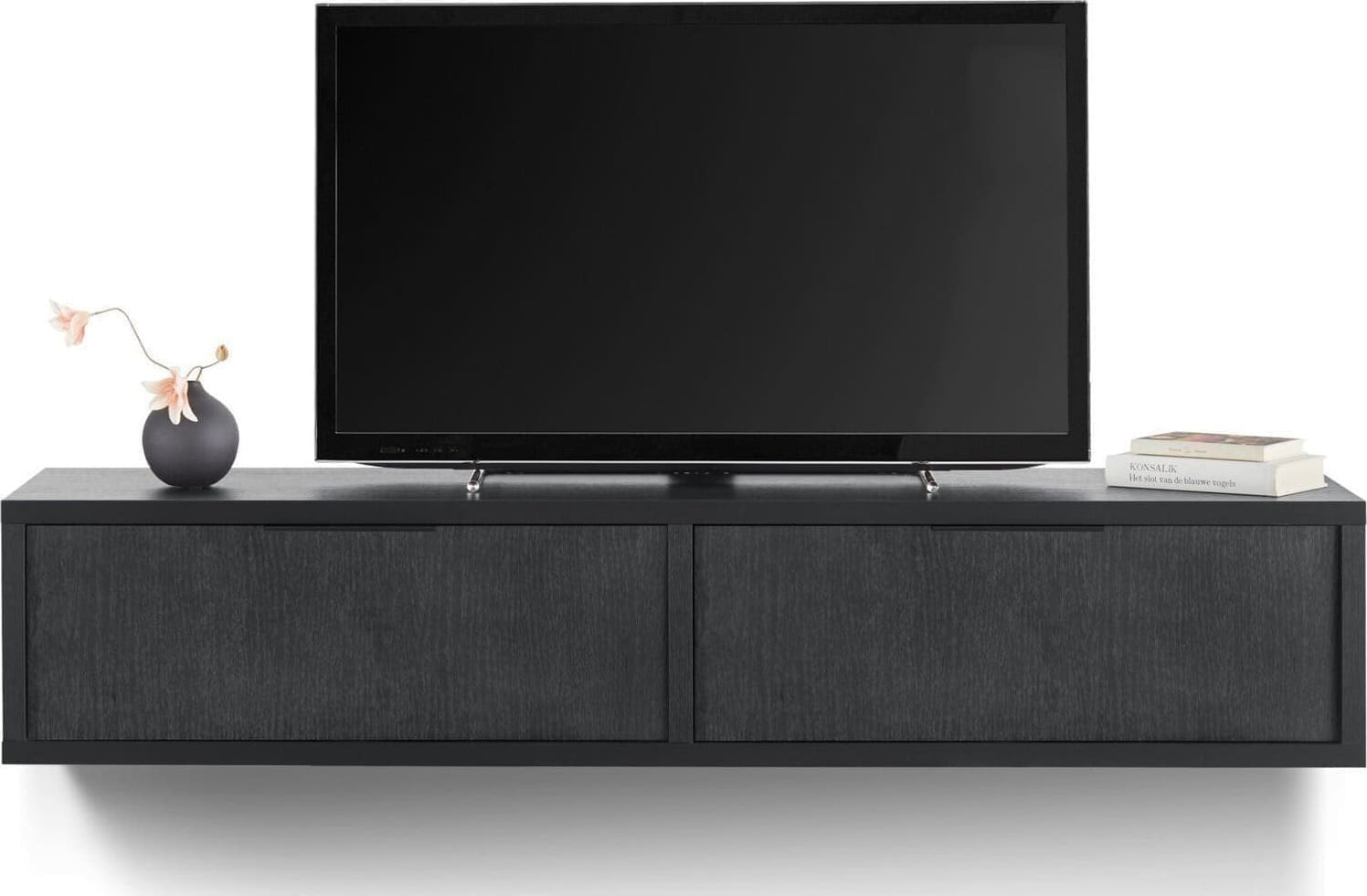 Profijt Meubel Tv-meubel Verdio 161 cm zwart Zwart Tv-meubel|Tv-dressoir
