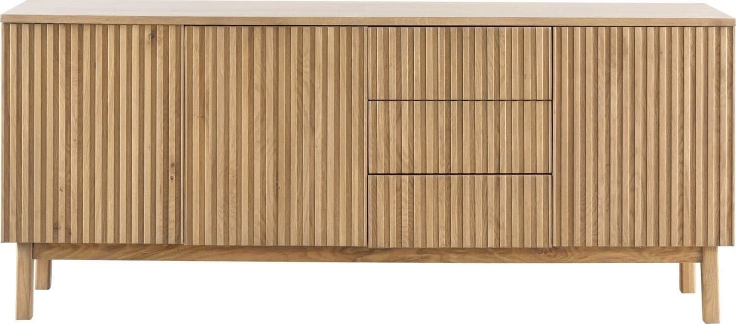 Pronto Wonen Dressoir Arrosto eikenhout 76x180x45 cm light roast Bruin Dressoir