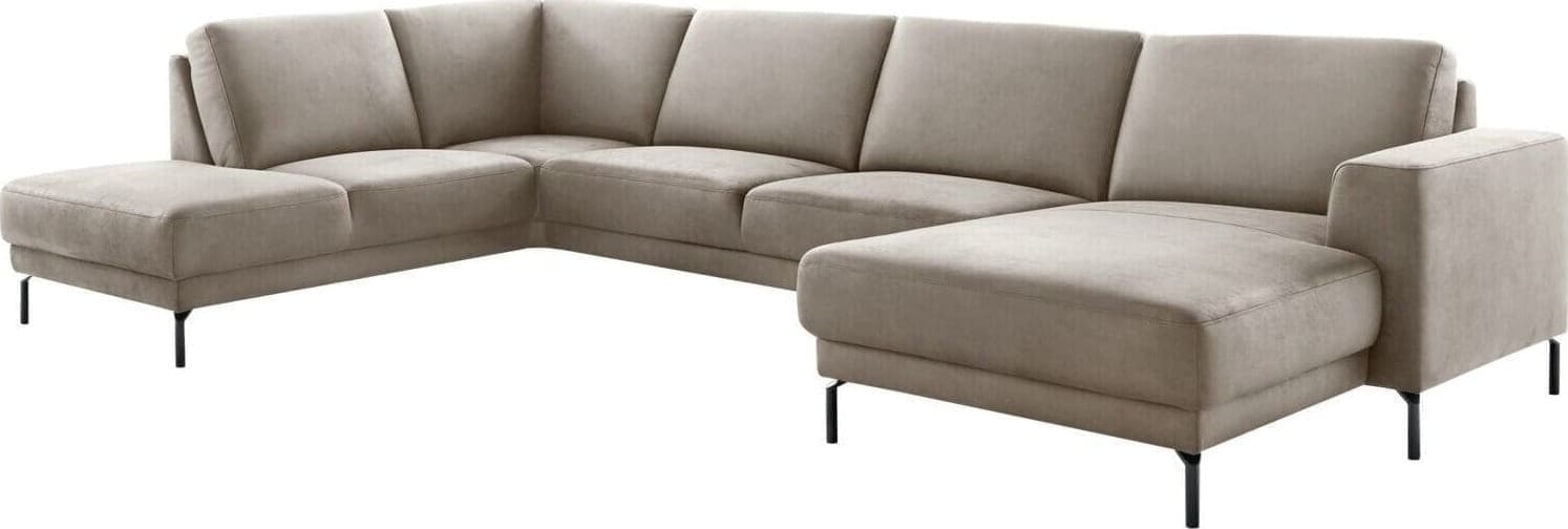 Pronto Wonen Hoekbank links Moscato traagschuim grijs relaxfunctie Grijs Hoekbank