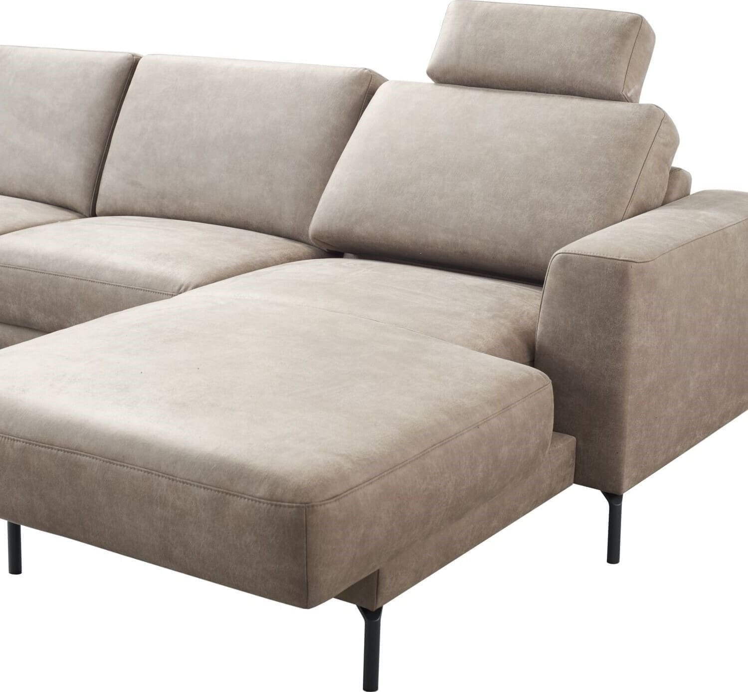Pronto Wonen Hoekbank links Moscato traagschuim grijs relaxfunctie Grijs Hoekbank