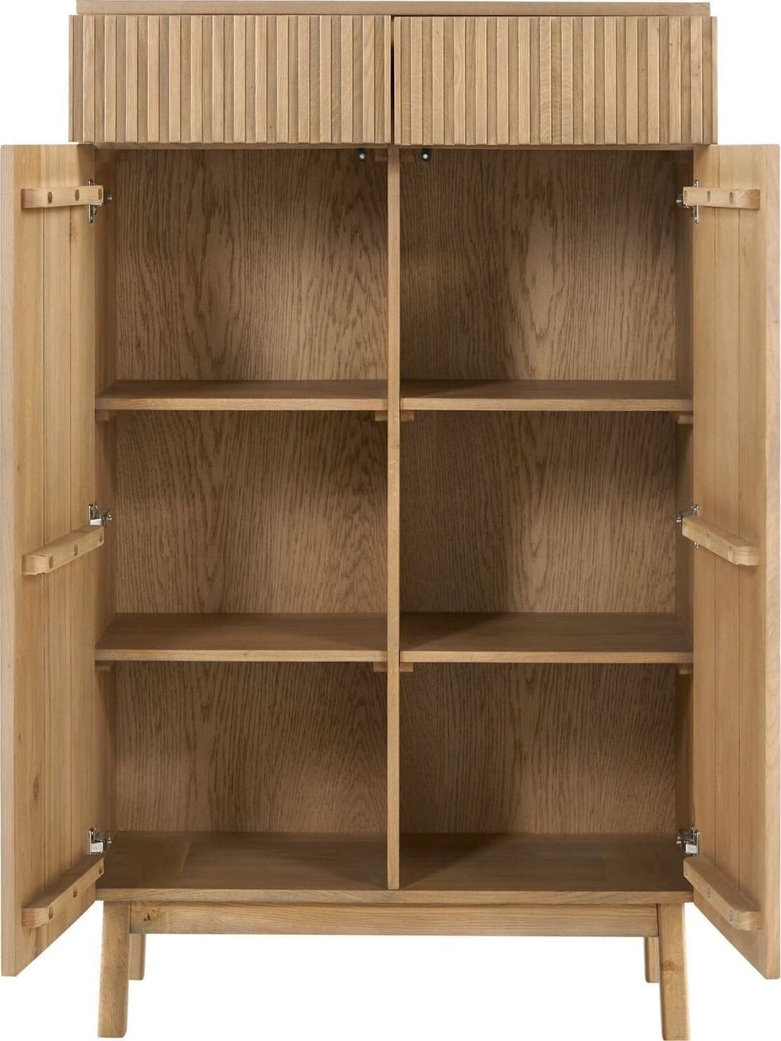 Pronto Wonen Opbergkast Arrosto eikenhout 148x90x45 cm light roast Bruin Opbergkast