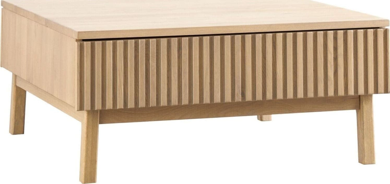 Pronto Wonen Salontafel Arrosto eikenhout 90x90 cm vierkant light roast Bruin Salontafel