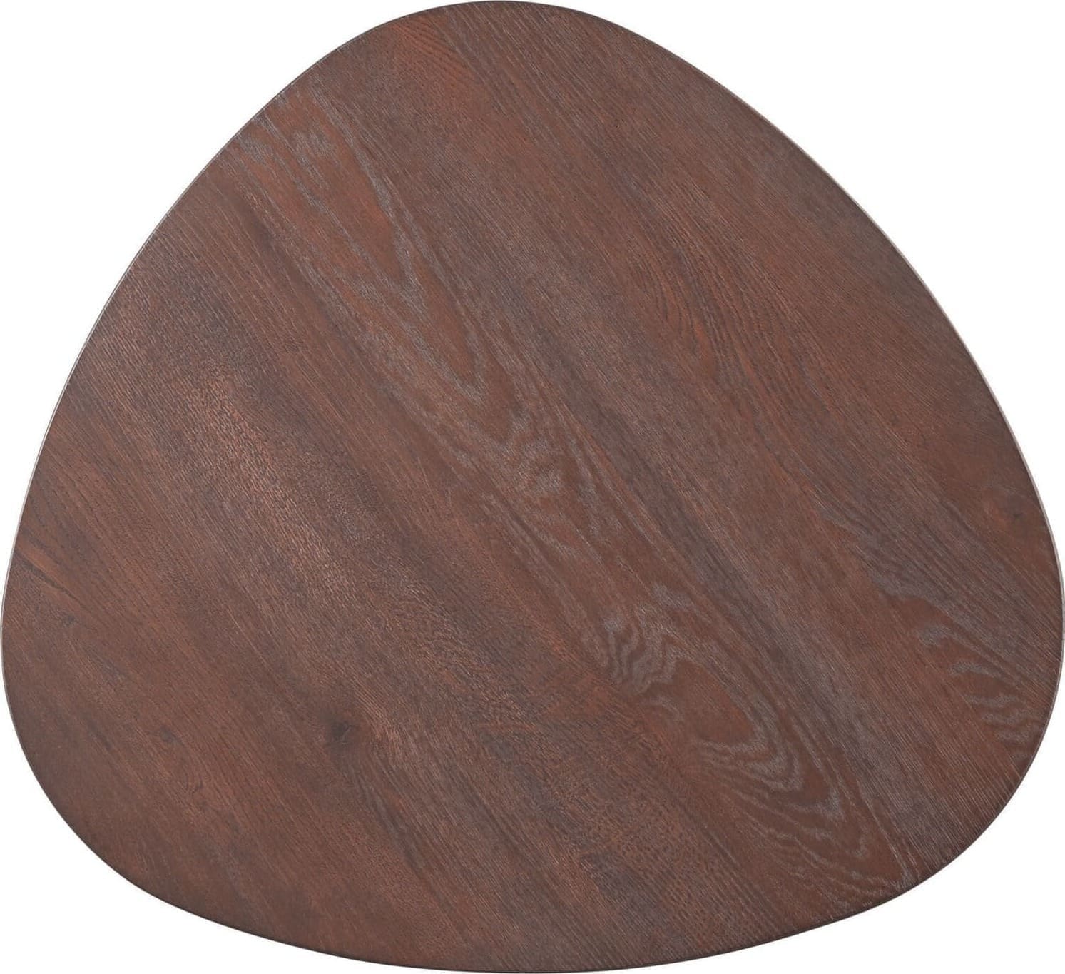 Pronto Wonen Salontafel Tavolo eikenhout 70x70 cm driehoekig dark roast Bruin Salontafel