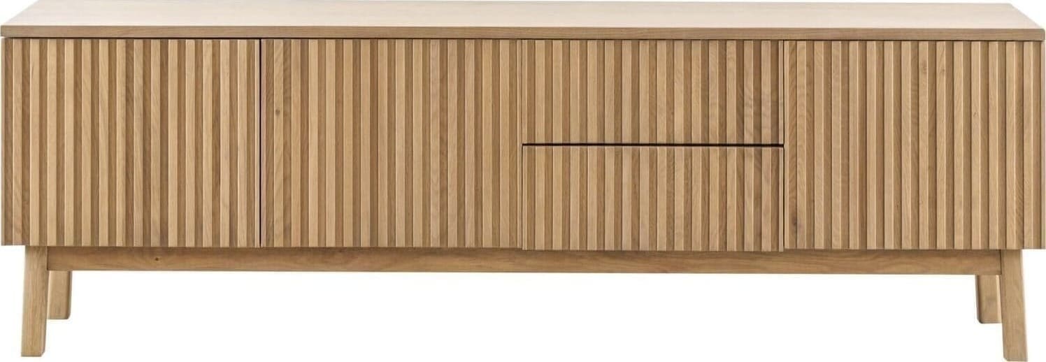 Pronto Wonen TV-meubel Arrosto eikenhout 58x180x40 cm light roast Bruin Tv-meubel|Tv-dressoir