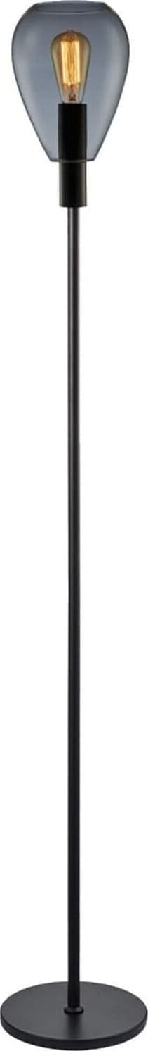 Pronto Wonen Vloerlamp Felinio smoke glas 1-lichts Grijs Woonaccessoire