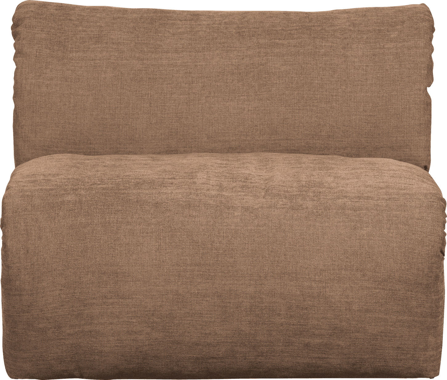 WOOOD Baggy 1-zitsbank geweven chenille bruin Bruin Modulaire banken