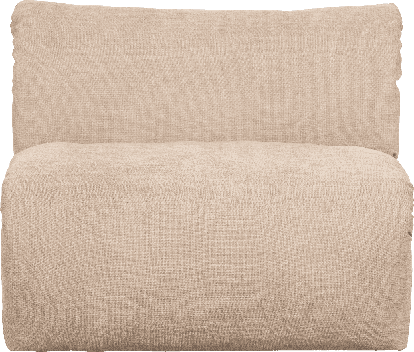 WOOOD Baggy 1-zitsbank geweven chenille zand Beige|Bruin Modulaire banken
